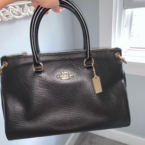 Coach black leather purse